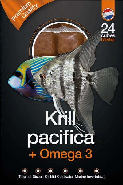 DS Krill Pacifica & Omega3 100 g | diepvries visvoer | 24 blokjes Diepvries