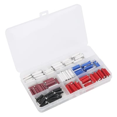 200 STUKS Torpedo Vormige Auto Zekeringen Kit 5AMP 8AMP 16AMP 25AMP 40AMP voor Oost-Europese Auto white