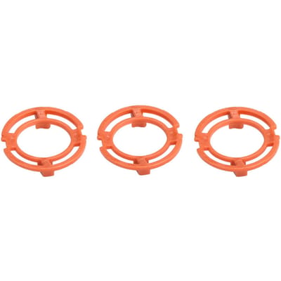 Lot de 3 bagues de retenue de lame orange pour modèles 7000 et 9000 RQ12 rouge