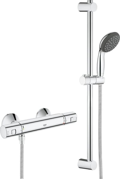 GROHE Precision Start Thermostatische Douchekraan - Met Vitalio doucheset - 15 cm hartafstand