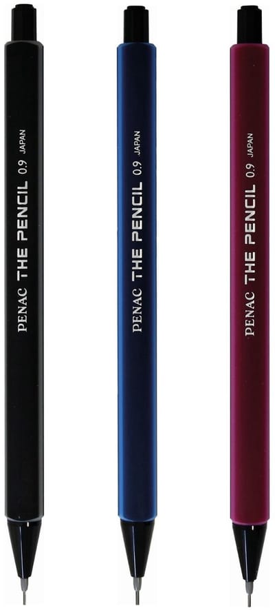 Penac The Pencil - Vulpotlood - Mechanical pencil - 0.9 mm - 3 pack