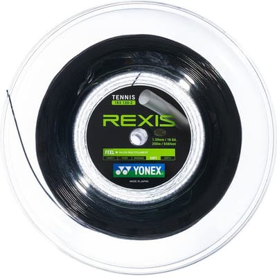 Yonex Tennissnaar Polytour Rexis 1.30 Zwart Op Rol 200m