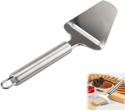 Dailygoods- Kaasmes Professioneel - Kaassnijder met Draad - Roestvrij Staal - Multifunctioneel - Vaatwasmachinebestendig - 205 x 75 x 15 mm