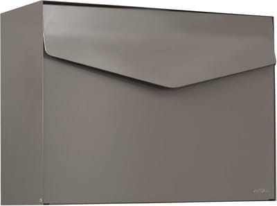 Brievenbus met Naamplaat - Beige Grijs - Tijdloos Ontwerp voor Buiten