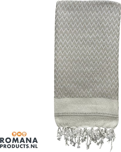 Romana Products Waves Hamamdoek - Baddoek - Strandlaken - Saunalaken - 100cm x 180cm - Beige