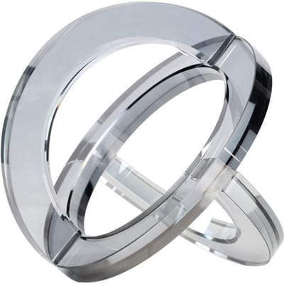 Moderne Creatieve Kristallen Ring Ornamenten Zachte Decoratie Modelkamer Verkoopafdeling Woonkamer Kunst Ronde Gesp Licht Luxe Decoraties Ring ornament white