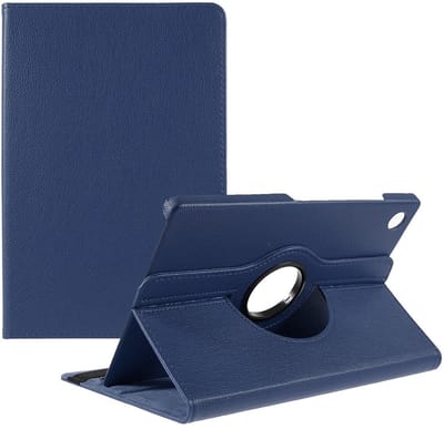 Coverup Tablethoes geschikt voor Samsung Galaxy Tab A11 Plus Hoesje - 360° Rotating Book Case - Donkerblauw