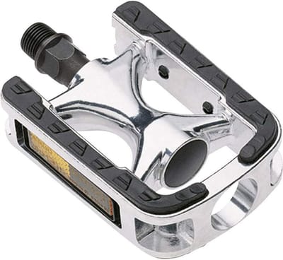 Fiets pedalen - Comfort pedalen - Fietstocht maken - Aluminium Kraton behuizing - 103 x 70 mm - Zilver Zwart