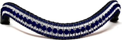 Frontriem Blue & Crystal/Cob