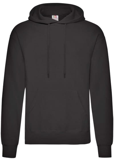 Sweatshirt Fruit Of The Loom Klassiek volwassen fucsia met capuchon - S