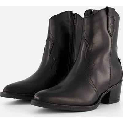 Tamaris Cowboylaarzen zwart Leer - Dames - Maat 36