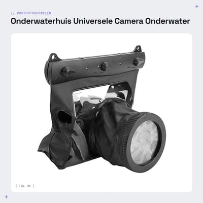 Dailygoods- Onderwaterbehuizing 20M - Universele DSLR-camera - Schokbestendig - Waterdicht - Polycarbonaat - Afmetingen 17,5 x 25 x 7,8 cm - Camera Case