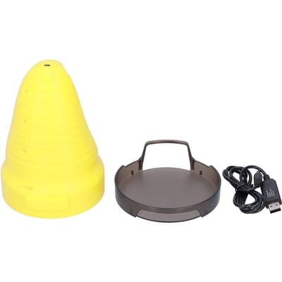 Grattoir à neige électrique à chargement USB multifonction grattoir à glace déneigeur dégivreur pare-brise de voiture jaune