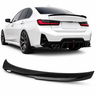 Kofferspoiler geschikt voor BMW 3 Serie G20 Sedan (2018+) - Glans Zwart