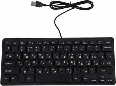 Compact USB Bedraad Toetsenbord met 78 Toetsen voor PC en Laptop