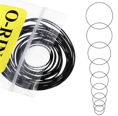 Complete Set van 28 Waterdichte O-Ringen en Sealing Ringen voor Horlogemakers en Reparatiewerkzaamheden, Maten 13-40 mm, Inclusief Rubber Seals en Accessoires
