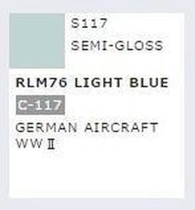 Gunze S-117 - Mr. Color Spray 100 ml RLM76 Light Blue - Spuitbus voor Plastic Modelbouw