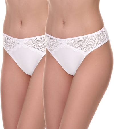 Merry Style Dames Brazilian Onderbroek - Katoen - Regular Taille - 2-Pack - MS-GAB-45-String-2P