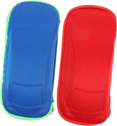 Brillenhoesje Auto - Brillenhouder Kinderen - Zonnebril Opbergen - Stevig EVA Materiaal - 17 cm - Kleurrijk