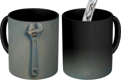 Magische Mok - Foto op Warmte Mokken - Koffiemok - Moersleutel - Gereedschap - Verf - Magic Mok - Beker - 350 ML - Theemok