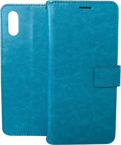 Portemonnee Book Case Hoesje Geschikt voor: Realme 7 - turquoise