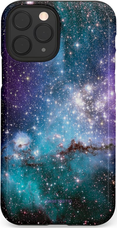 Casetastic Hoesje Geschikt voor Apple iPhone 11 Pro - Stijlvolle Beschermende Duo-layer Case - Nebula nachtdroom