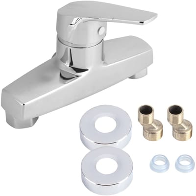 Dailygoods - Douchemenger - Badkuipmixer - Chroom afwerking - Zinklegering - Warm en koud water - Geschikt voor badkamer - Zilver