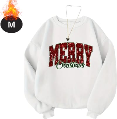Bovista Kersttrui - Dames - Foute Kersttrui - Christmas Sweater - Kerst Sweater - Christmas Jumper - Pyjama - Wit - M