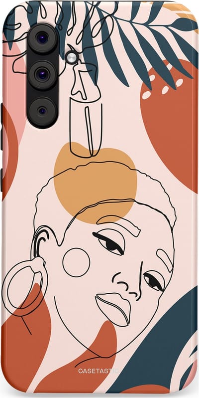 Casetastic Hoesje Geschikt voor Samsung A54 (5G) - Stijlvolle Beschermende Duo-layer Case - Ochtend blush