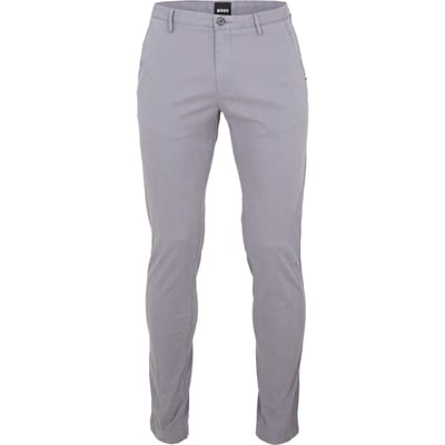 Boss Chino's met rechte pijpen voor heren in de kleur Rice (Donkergrijs)