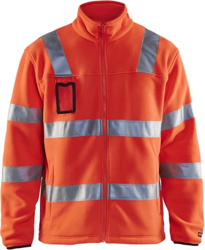 Blåkläder 4833-2560 Fleecejas High Vis Fluor Rood maat 4XL
