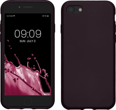 kwmobile telefoonhoesje geschikt voor Apple iPhone SE (2022) / iPhone SE (2020) / iPhone 8 / iPhone 7 - Hoesje voor smartphone - Back cover in metallic braam