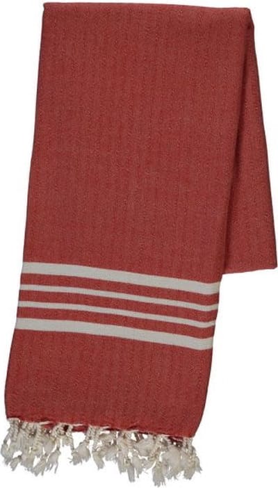 Lalay - Hamamdoek Krem Sultan Brick 180x100cm - brick - 180 - 100 - Strandlaken - Saunadoek - Saunalaken - Omslagdoek - Stranddoek - Reishanddoek - Plaid - Zwem Handdoek - Sneldrogende Handdoeken