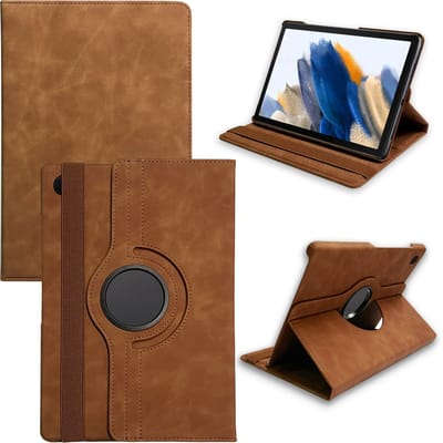 Casemania Hoes Geschikt voor Samsung Galaxy Tab S10 FE Plus - Sienna Brown - Draaibare Tablet Book Cover met Standaardfunctie