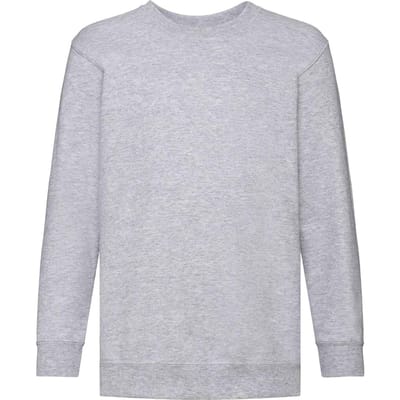 Fruit of the Loom Kids / Kinderen Klassieke Drop Schouder Sweatshirt (Heide Grijs)