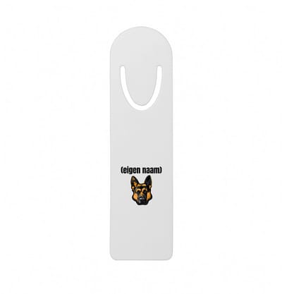 Hacebo® - hondenkop met eigen naam metalen boekenlegger - Honden - honden liefhebbers - iemand die houdt van honden - verjaardag - cadeau - kado Bladwijzer boekenleggers - 12.7 cm x 3.2cm