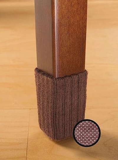Stoelpoten Beschermers met Rubber Grip - 8 Stuks - Perfect voor Houten Vloeren
