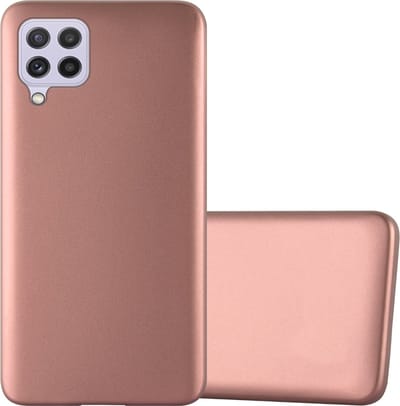 Cadorabo Hoesje geschikt voor Samsung Galaxy A22 4G / M22 / M32 4G in METALLIC ROSE GOUD - Beschermhoes gemaakt van flexibel TPU silicone Case Cover