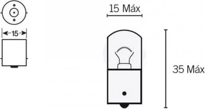 osram lamp voor derbi 125 rambla scooter 2008 tot 2020 nieuw