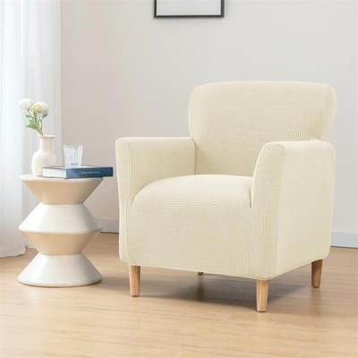 Stevige Club Bankhoes Stretch Polar Fleece Kuip Armstoelhoezen Elastische Eenpersoonsbank Slipcovers Voor Studiekamer Barbalie Woonkamer