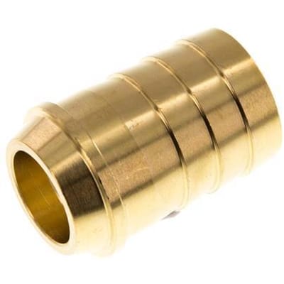 25 mm Messing Slangpilaar zonder Wartelmoer (G1'') 16mm