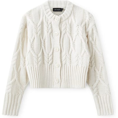 Cardigan met kabelpatroon model 'MAGLE'