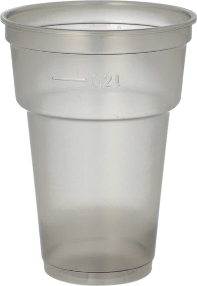 Bierbekers, herbruikbaar PP 250 ML Ø 7,8 cm · 10,4 cm (50 stuks) reusable!! onbreekbaar.