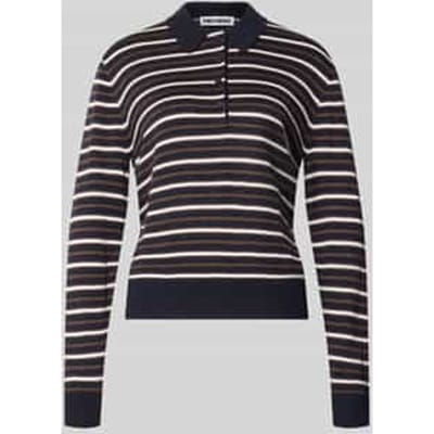 Poloshirt met geribde zoom