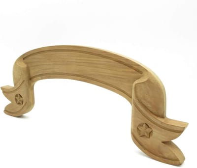 Teak Houten Bord - Naambord Zonder Letters - Boot Inrichting - Niet Behandeld Hout - 92 x 12 cm - Bruin