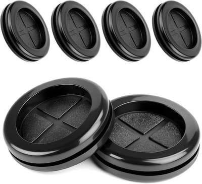 Set van 6 Stuks Waterdichte Rubber Caps van 30mm voor Kabelbescherming en Grommet Holes