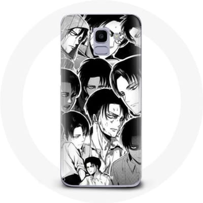 Coque pour Samsung Galaxy A6 2018 Attaque des Titans Manga Levi Ackerman