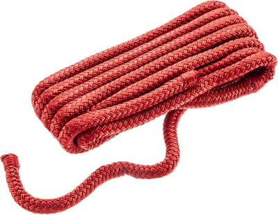 Boot Stootwillen Lijn - Fender Lijn - Watersport Bescherming - Dubbel Gevlochten Nylon - 3/8 Inch x 6 Voet - Rood