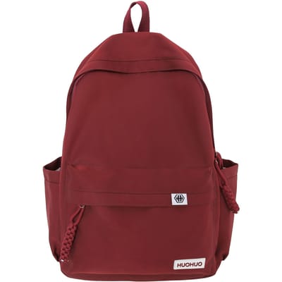 Grote Capaciteit Koreaanse Stijl Reizen Rugzak voor Vrouwen, Casual voor Mannen, en Een Eenvoudige Japanse Stijl Schooltas voor Studenten rood