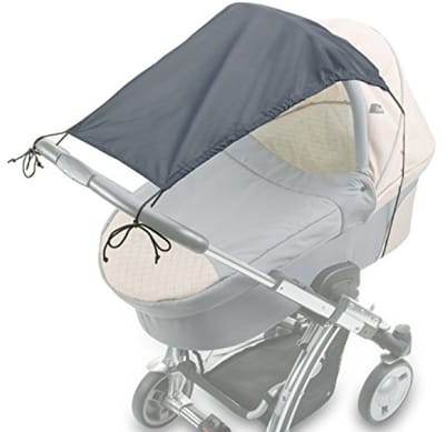 Zonnescherm kinderwagen - UV-beschermend schaduwzeil met verstelbare bevestiging
